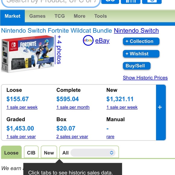 Nintendo Switch Fortnite Edition - Black, Blue, and Red - Picture 9 of 11